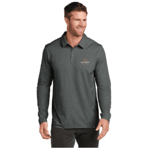 TravisMathew Oceanside Heather Long Sleeve Polo TM1MZ343